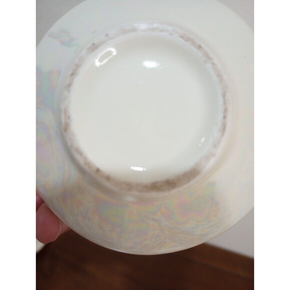 Vintage Art Deco Pearl China Co. Iridescent Lusterware Creamer and Suga Bowl Set - Picture 5 of 5